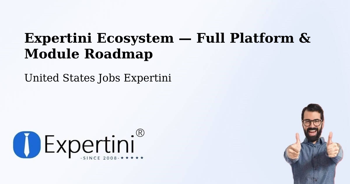 Expertini Ecosystem — Full Platform & Module Roadmap – Apex